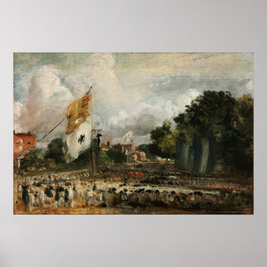 Constable - The Celebration in East Bergholt 1814 Poster (Vorne)