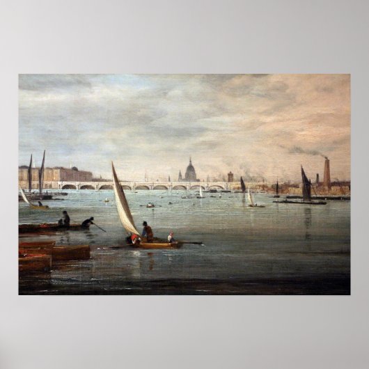 Constable - The Waterloo Bridge 1820 Poster (Vorne)