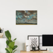 Constable - Umfassende Landschaft mit grauen Wolke Poster (Heimbüro)