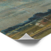 Constable - Umfassende Landschaft mit grauen Wolke Poster (Ecke)
