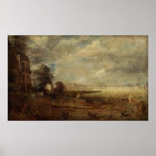 Constable - Waterloo Bridge, von Whitehall aus ges Poster