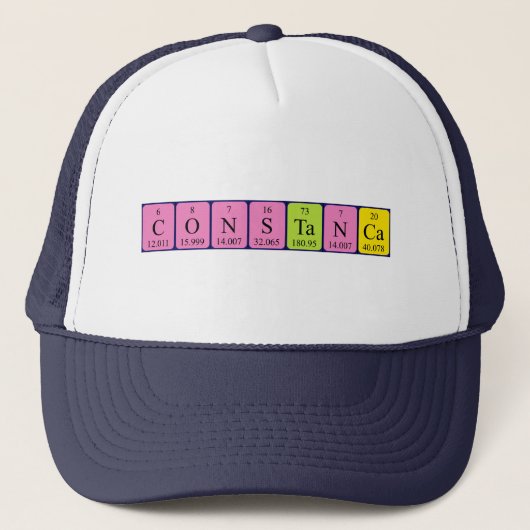 Constança Periodic Table name hat Truckerkappe (Vorderseite)