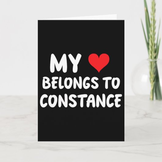 Constance - Mein Herz gehört Constance - Liebe Karte (Vorderseite)