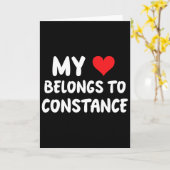Constance - Mein Herz gehört Constance - Liebe Karte (Gelbe Blume)