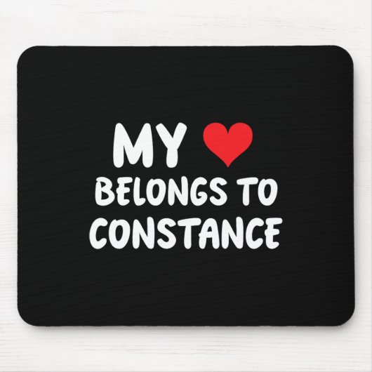 Constance - Mein Herz gehört Constance - Liebe Mousepad (Vorne)