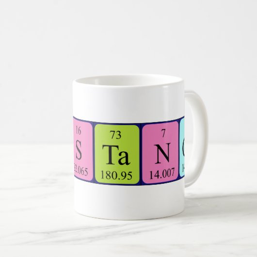 Constance Periodenname-Tasse Kaffeetasse (VorderseiteRechts)