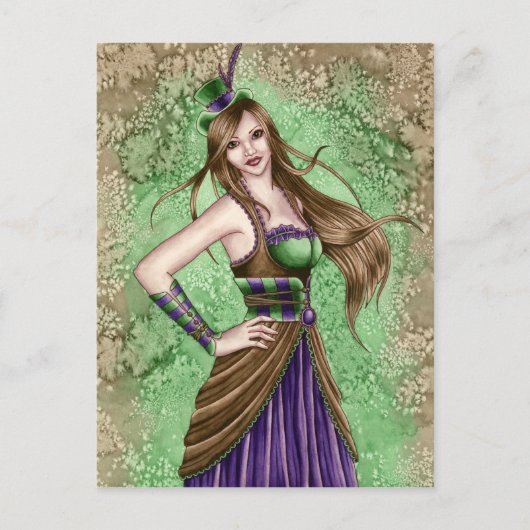 Constance - Steampunk Postcard Postkarte (Vorderseite)