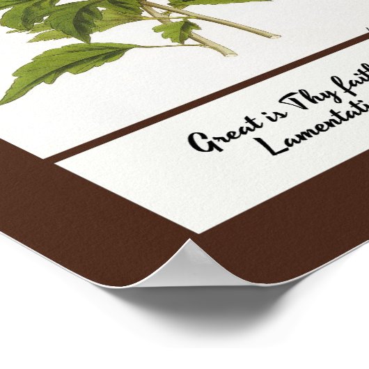 Constans Hibiskus Inspiration Poster Print (Ecke)