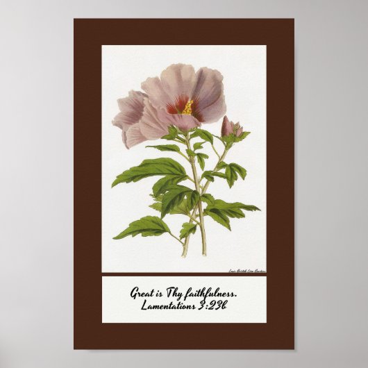 Constans Hibiskus Inspiration Poster Print (Vorne)