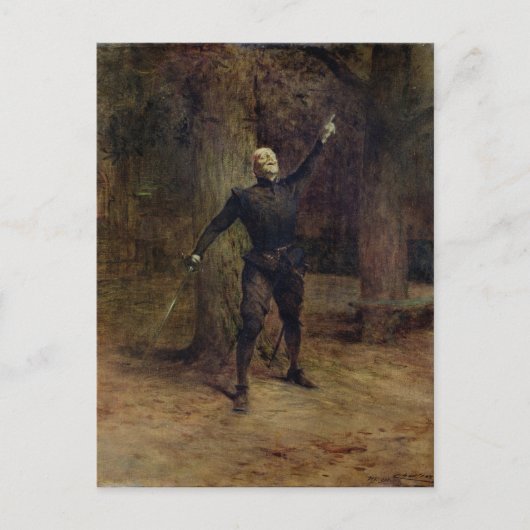 Constant Coquelin als Cyrano de Bergerac Postkarte (Vorderseite)