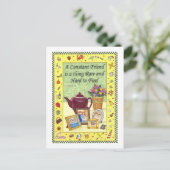 Constant Friendship Inspiration Postkarte (Stehend Vorderseite)