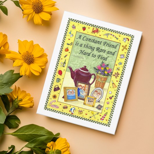 Constant Friendship Inspiration Postkarte