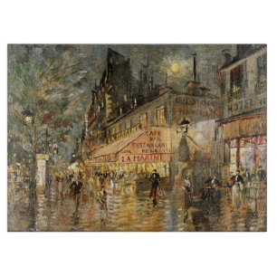 Constantin Korovin: Café-La-Marinesoldat, Paris Schneidebrett