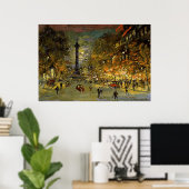 Constantin Korovin: Der Platz Bastille, Paris Poster (Heimbüro)