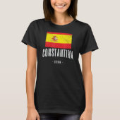 Constantina Spanien Es Flag Stadt Bandera Ropa T-Shirt (Vorderseite)