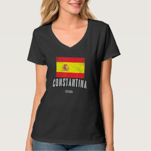 Constantina Spanien Es Flag Stadt Bandera Ropa T-Shirt