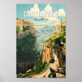 Constantine Algerien Reisen Kunst Vintag Poster (Vorne)