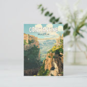 Constantine Algerien Reisen Kunst Vintag Postkarte (Stehend Vorderseite)