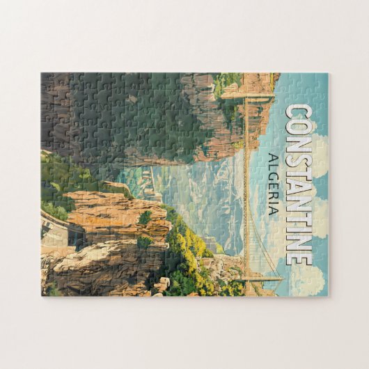 Constantine Algerien Reisen Kunst Vintag Puzzle (Horizontal)