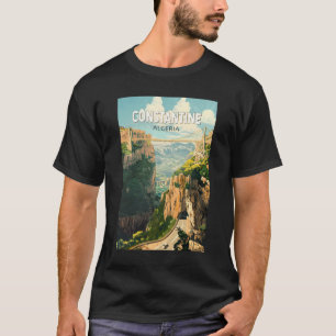 Constantine Algerien Reisen Kunst Vintag T-Shirt