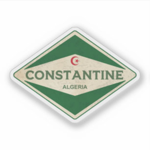 Constantine Algerien Vintag Aufkleber