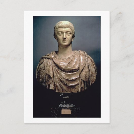 Constantine I (C.274-337) c.350 AD (Marble) Postkarte (Vorderseite)
