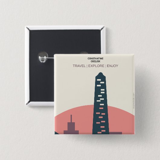 Constantine Obelisk Button (Vorne & Hinten)