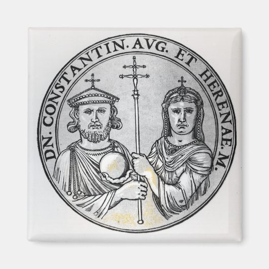 Constantine VI. und seine Mutter Irene Magnet (Vorne)