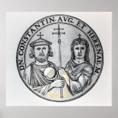 Constantine VI. und seine Mutter Irene Poster (Vorne)