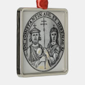Constantine VI und seine Mutter Irene Silbernes Ornament (Rechts)