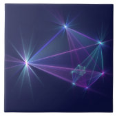 Constellation, Abstract Fantasy Fractal Art Fliese (Vorderseite)