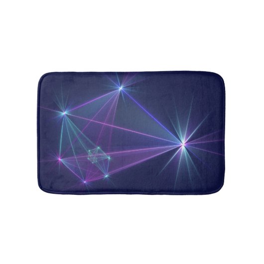 Constellation, Abstrakt Fantasy Fraktal Art Badematte (Vorderseite)
