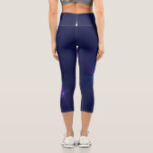 Constellation, Abstrakt Fantasy Fraktal Art Capri Leggings (Rückseite)