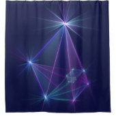 Constellation, Abstrakt Fantasy Fraktal Art Duschvorhang (Vorderseite)