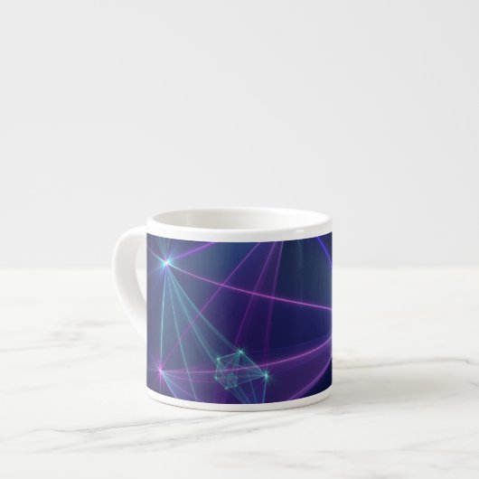 Constellation, Abstrakt Fantasy Fraktal Art Espressotasse (Vorderseite Links)