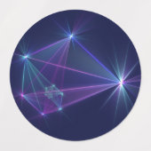 Constellation, Abstrakt Fantasy Fraktal Art Etiketten (Design 2)