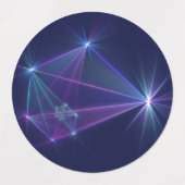 Constellation, Abstrakt Fantasy Fraktal Art Etiketten (Design 1)