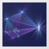 Constellation, Abstrakt Fantasy Fraktal Art Fensteraufkleber (Blatt)