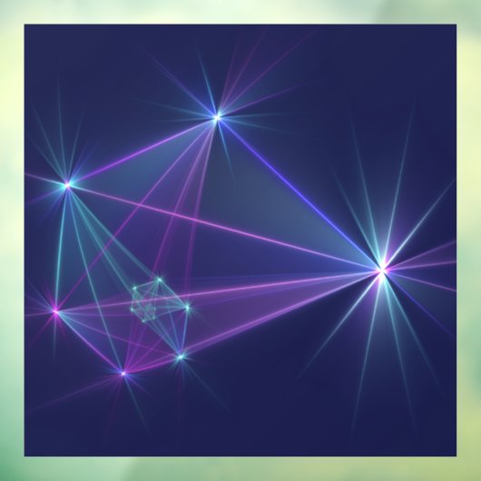 Constellation, Abstrakt Fantasy Fraktal Art Fensteraufkleber (Blatt 3)