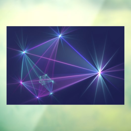 Constellation, Abstrakt Fantasy Fraktal Art Fensteraufkleber (Blatt 3)