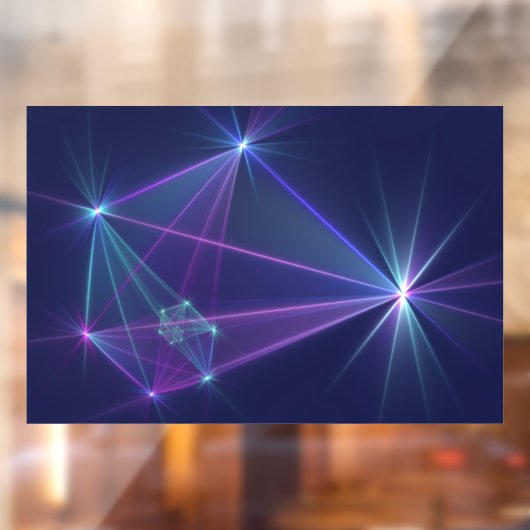 Constellation, Abstrakt Fantasy Fraktal Art Fensteraufkleber (Blatt 2)