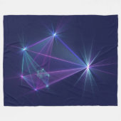 Constellation, Abstrakt Fantasy Fraktal Art Fleecedecke (Vorderseite (Horizontal))