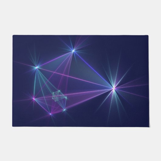 Constellation, Abstrakt Fantasy Fraktal Art Fußmatte (Vorderseite)