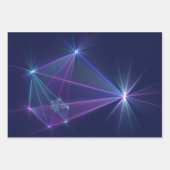 Constellation, Abstrakt Fantasy Fraktal Art Geschenkpapier Set (Vorderseite 2)