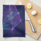 Constellation, Abstrakt Fantasy Fraktal Art Geschirrtuch (Viertel Falte)