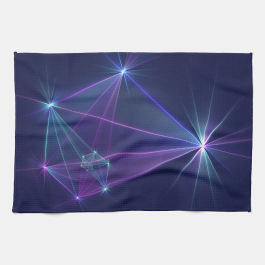 Constellation, Abstrakt Fantasy Fraktal Art Geschirrtuch (Horizontal)