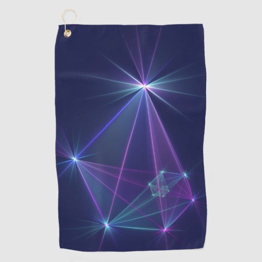 Constellation, Abstrakt Fantasy Fraktal Art Golfhandtuch (Vorderseite)