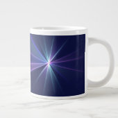 Constellation, Abstrakt Fantasy Fraktal Art Jumbo-Tasse (Rechts)