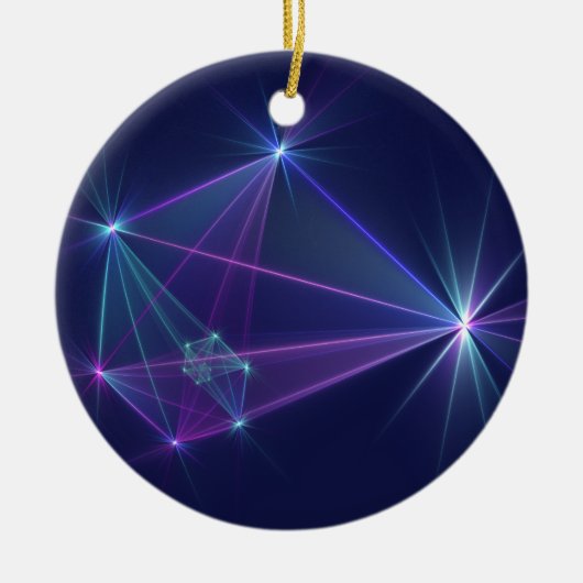 Constellation, Abstrakt Fantasy Fraktal Art Keramik Ornament (Vorne)