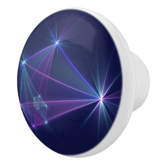 Constellation, Abstrakt Fantasy Fraktal Art Keramikknauf (Rechts)